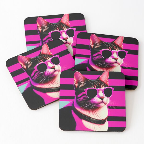 Item preview, Cute cat in hot pink designed and sold by TVFshirt.
