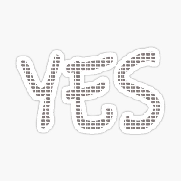 Item preview, YES or NO designed and sold by hemp3x.