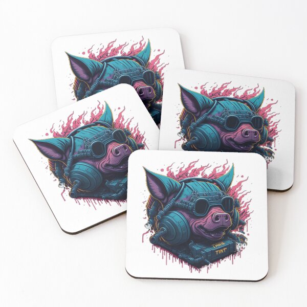 Item preview, Graffiti Illustration Of Pink Pig  designed and sold by ShopSunday.