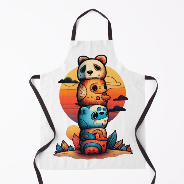 Artikelvorschau, Tiertotem bei Sonnenuntergang entworfen und verkauft von Inky-Spiration.