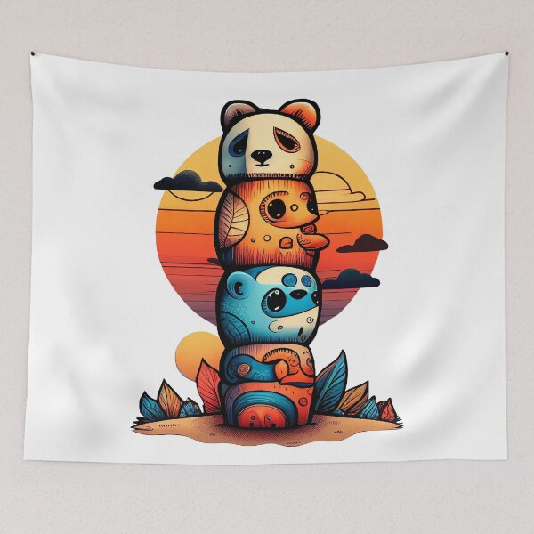 Item preview, Animal totem at sunset designed and sold by Inky-Spiration.