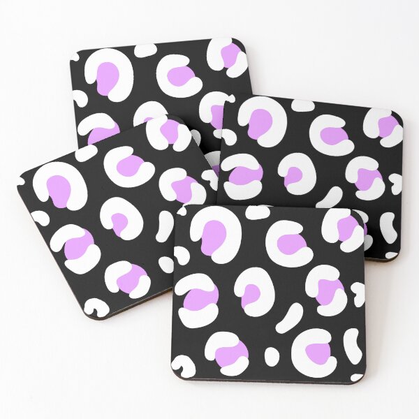 Item preview, Black and White and Purple Neon Leopard Print: Pattern Mixing Magic designed and sold by Rebecca Turk.