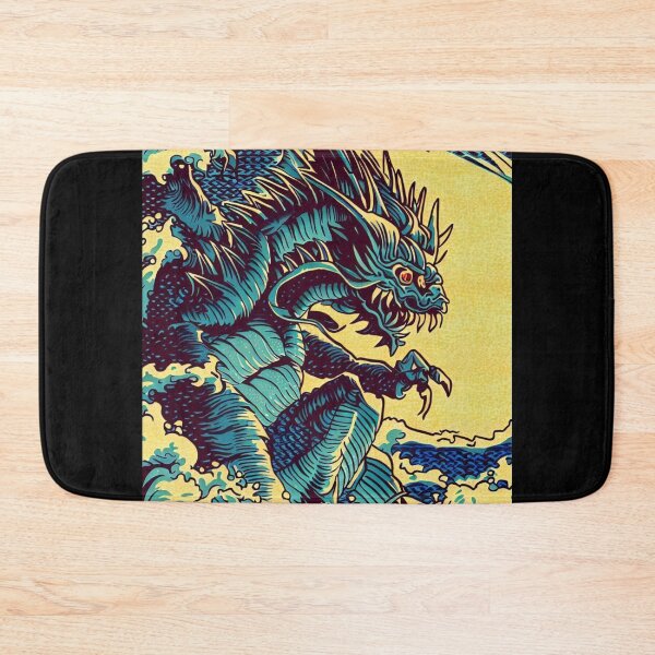 Item preview, Fantasy Kaiju Anime - Woodcut 1 designed and sold by CrankyOldDude.