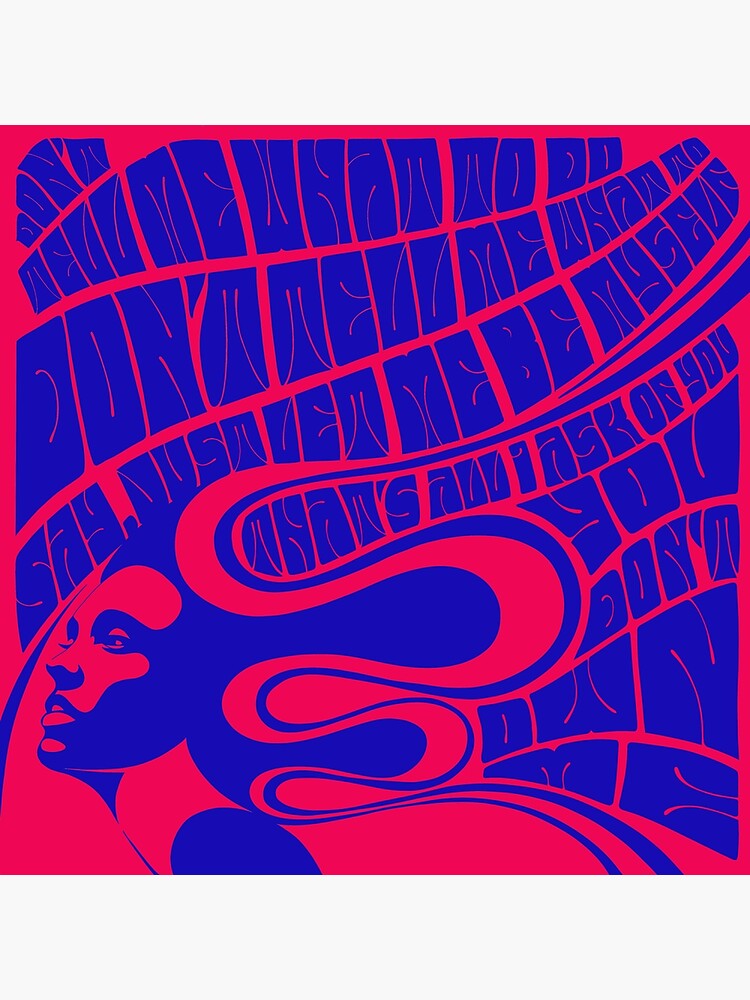 “Wes Wilson inspired Psychedelic Rock Graphic Scarf” Canvas Print by