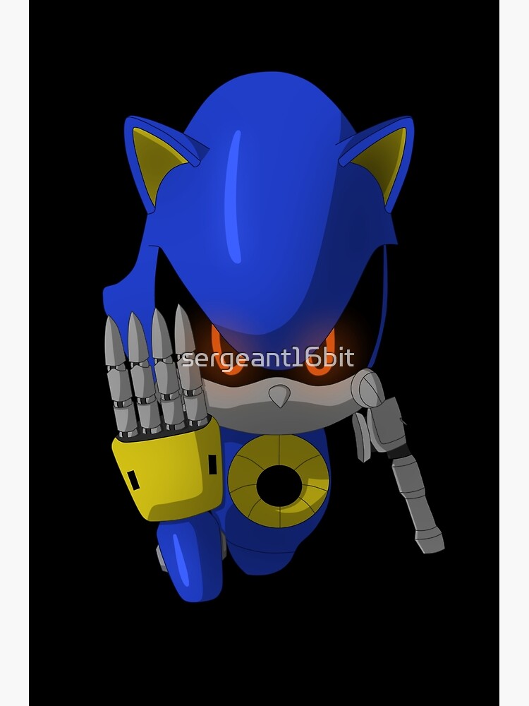 Neo Metal Sonic icon Poster for Sale by DanielCostaart