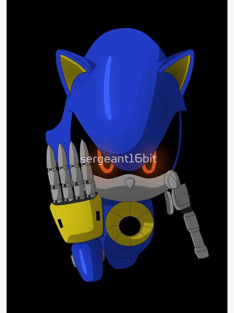 Metal Sonic Menacing Magnet for Sale by Keerl