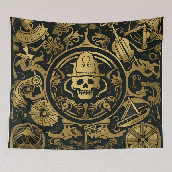 Item preview, Pirate skull designed and sold by DiveIntoDesigns.