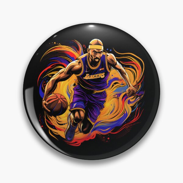 Artikelvorschau, Lakers NBA-Basketball-T-Shirts mit buntem Logo entworfen und verkauft von KAMESUN.