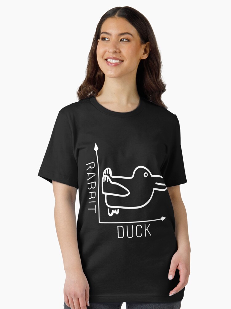 Thumbnail 2 of 7, Essential T-Shirt, Wittgenstein Rabbit Duck Illusion  designed and sold by PAULABIG.