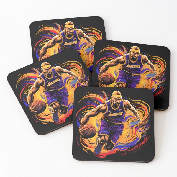 Item preview, Camisetas con logo colorido de baloncesto de la NBA de los Lakers designed and sold by KAMESUN.