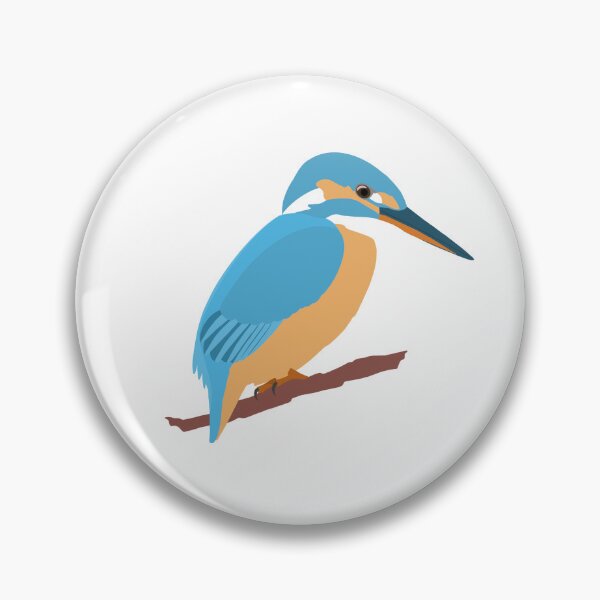 Item preview, Kingfisher - Graphic Bird Art designed and sold by artmanship.