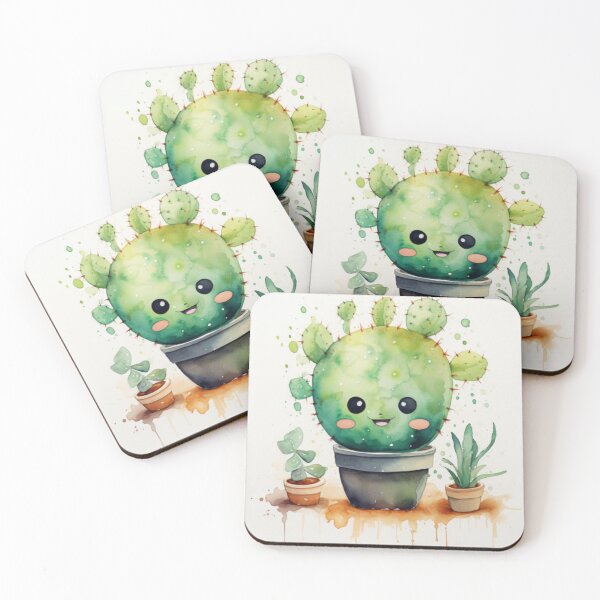 Item preview, cute friendly  cactus cartoon  designed and sold by Superann8.