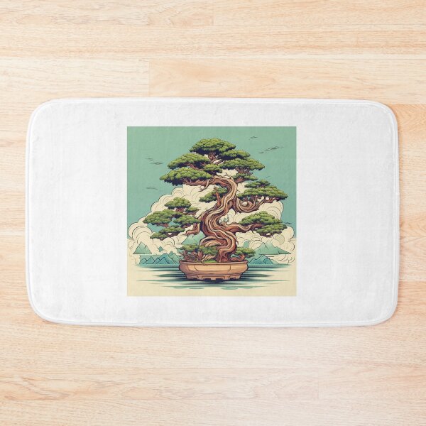 Item preview, Beautiful bonsai tree retro pattern designed and sold by SmileshareShop.
