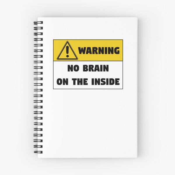 Item preview, warning no brain designed and sold by frosttee.
