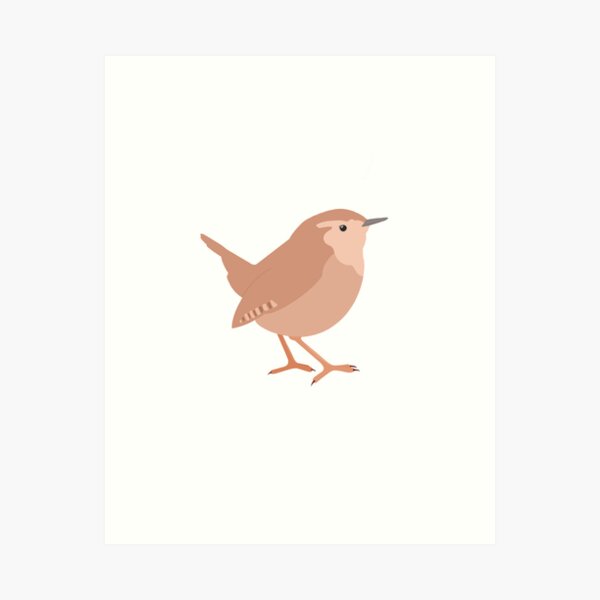 Item preview, Wren - Graphic Bird Art designed and sold by artmanship.