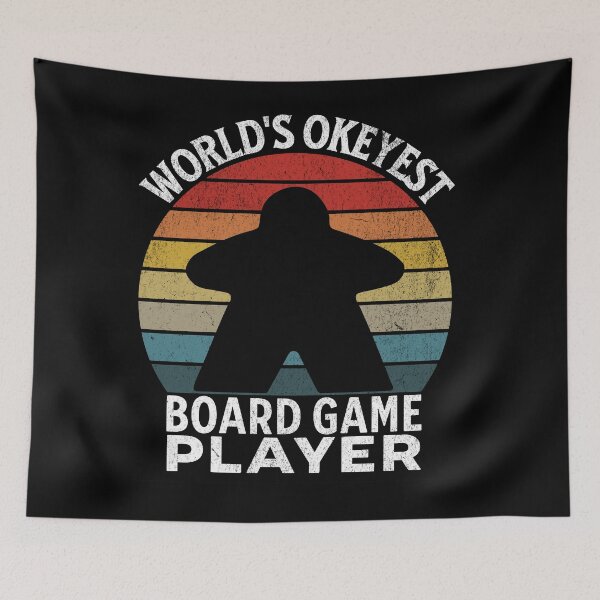 Item preview, Vintage Sunset: World's Okeyest Board Game Player. Board Gamer designed and sold by Zanda-Nerd-Shop.