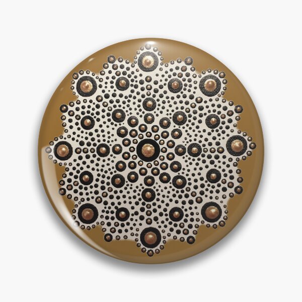 Item preview, Gold and Black Painted Mandala - Gold Background designed and sold by Louise-Mae.