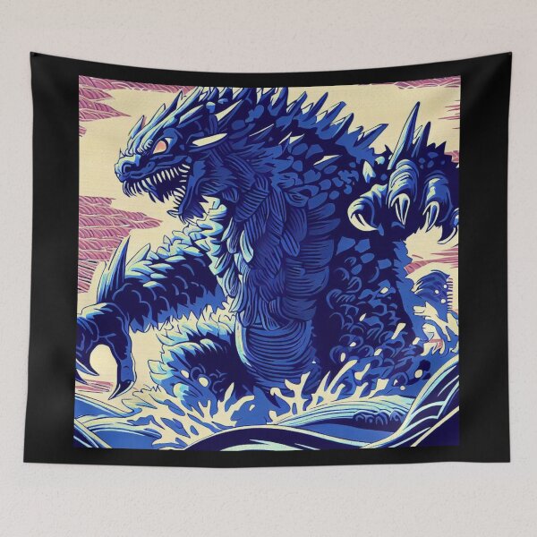 Item preview, Fantasy Kaiju Anime - Woodcut 2 designed and sold by CrankyOldDude.