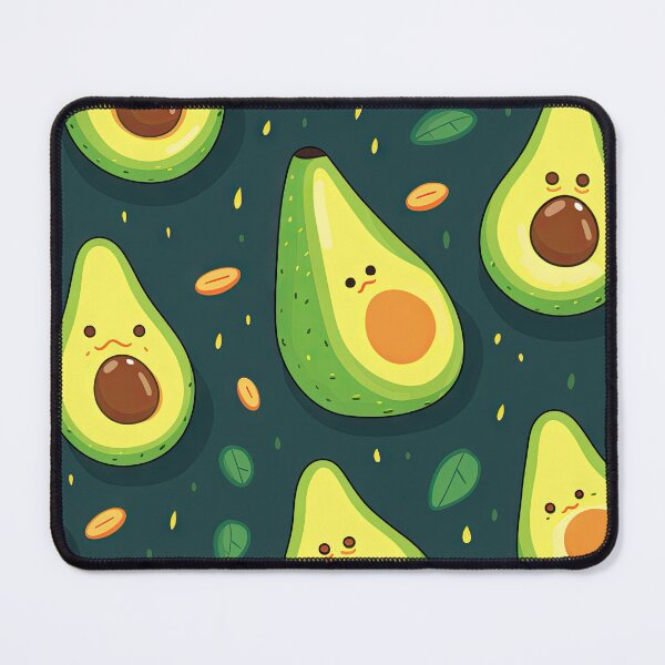 Item preview, Avocado Love - Kawaii Cute Quirky Avocados Pattern designed and sold by AeonAcademy.