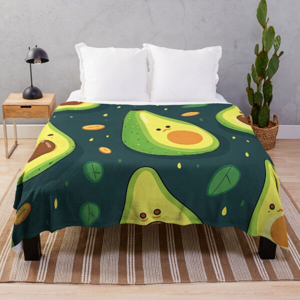 Item preview, Avocado Love - Kawaii Cute Quirky Avocados Pattern designed and sold by AeonAcademy.
