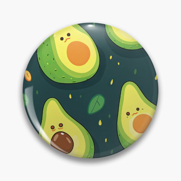 Item preview, Avocado Love - Kawaii Cute Quirky Avocados Pattern designed and sold by AeonAcademy.