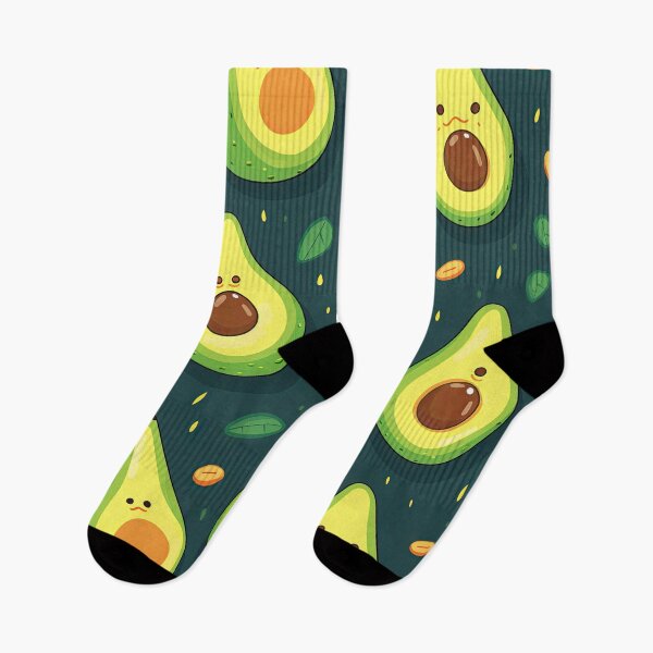 Item preview, Avocado Love - Kawaii Cute Quirky Avocados Pattern designed and sold by AeonAcademy.