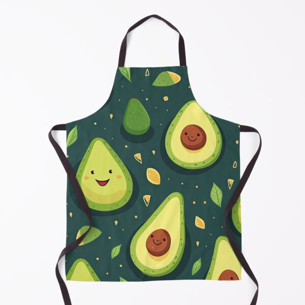 Item preview, Avocado Love - Kawaii Cute Happy Avocados Pattern designed and sold by AeonAcademy.