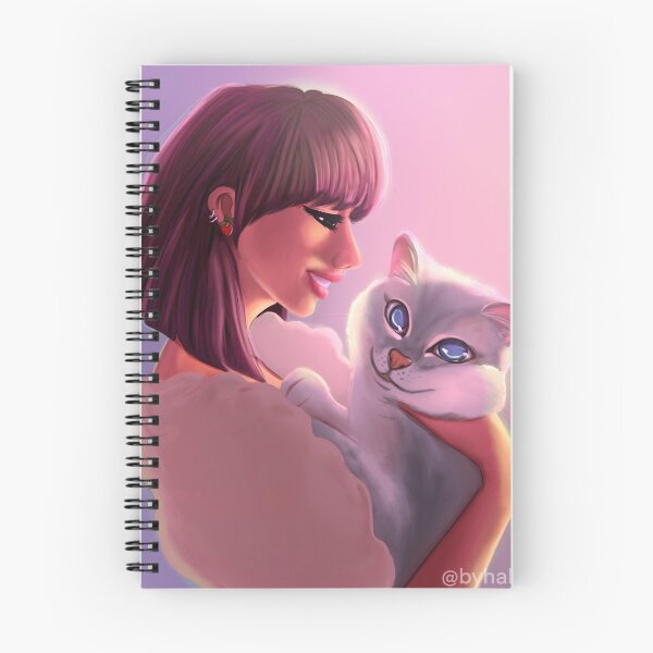Item preview, Girl holding a cute  cat designed and sold by Hallaaa.
