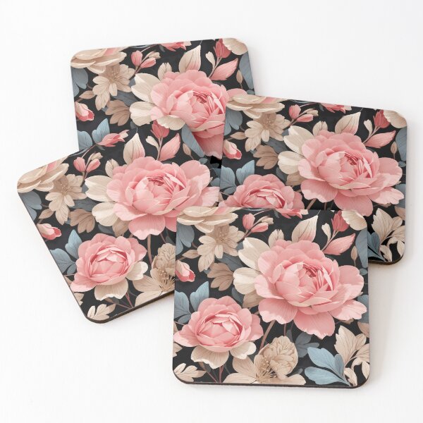 Item preview, Romantic Vintage Floral Seamless Pattern Delicate Flowers On A Dark Background designed and sold by TriniTeeClub.