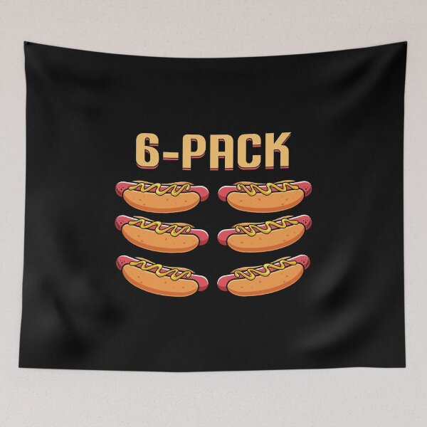 Item preview, 6-pack hot dog designed and sold by Kuki-shop.
