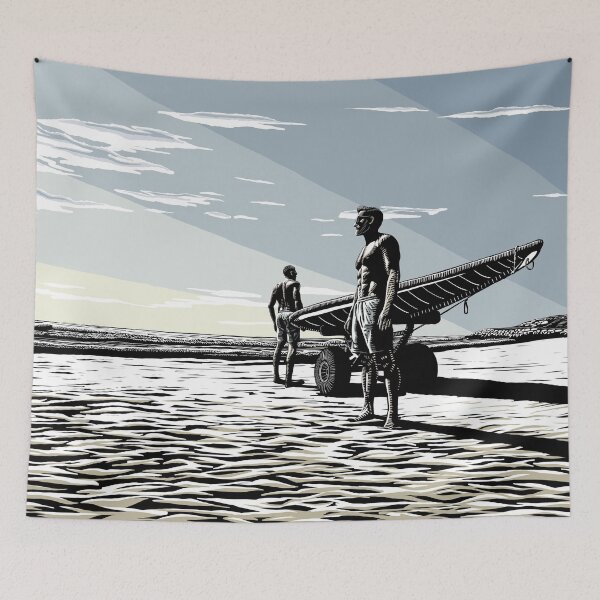 Item preview, Alma Beach Blue designed and sold by OHafner.