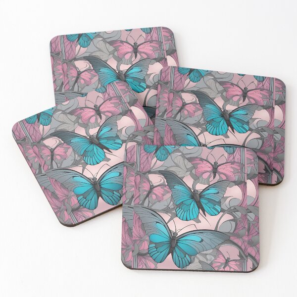 Item preview, Art Nouveau Butterflies and flowers vitro by CallisC Arts ⭐⭐⭐⭐⭐ designed and sold by CallisC-Arts.