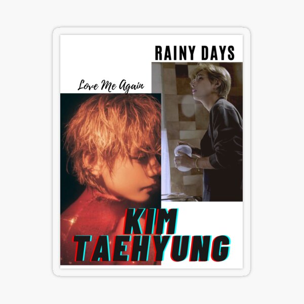 Layover Tracks Kim by V of BTS / Kim Taehyung Sticker for Sale by  filmcherish