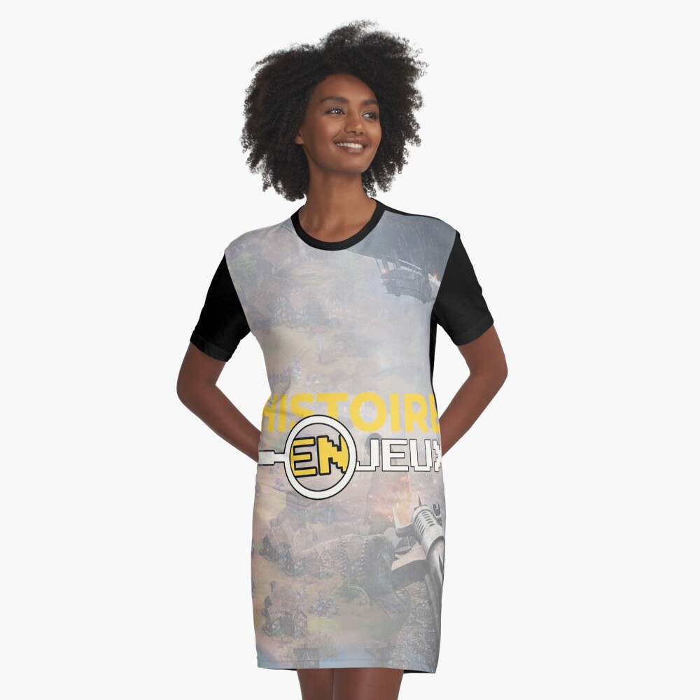 Item preview, Graphic T-Shirt Dress designed and sold by HistoireEnJeux.