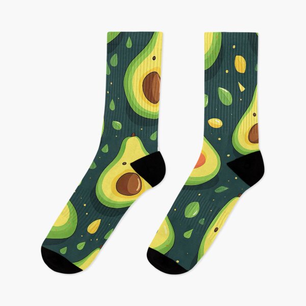 Item preview, Avocado Love - Kawaii Cute Quirky Avocados Pattern designed and sold by AeonAcademy.