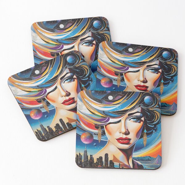 Item preview, Ethereal Noir Dangerous City Woman - Surrealism Art 24 designed and sold by Benito Del Ray.