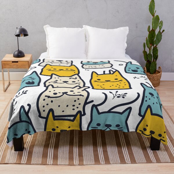 Item preview, Cat Throw Pillow - Stylish and Whimsical Home Decor designed and sold by GentlemanKraken.