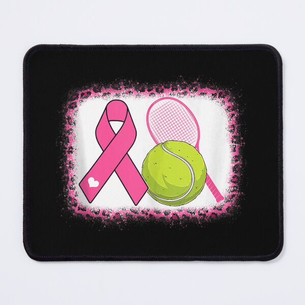 Item preview, Tennis Leopard Pink Ribbon Breast Cancer Awareness Warrior designed and sold by AnnieRochane.