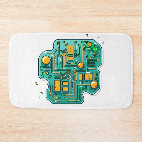 Item preview, Cute Circuit Board Illustration designed and sold by adamcr.