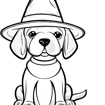 Coloring Pages Cute Hipster Dogs Funny Hats Accessories Line Art Stock  Vector by ©Sybirko 386989188