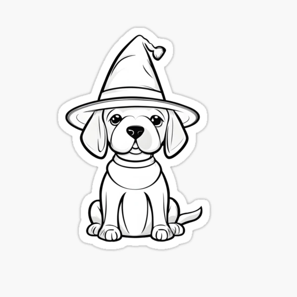 Coloring Pages Cute Hipster Dogs Funny Hats Accessories Line Art Stock  Vector by ©Sybirko 386989188