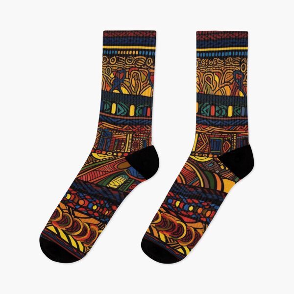Artikelvorschau, Farben des Stammeskunstdesigns Afrikas entworfen und verkauft von Ellimade.