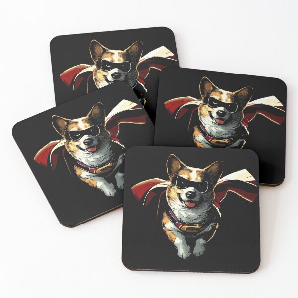 Item preview, Superhero retro Corgy dog designed and sold by TomFrontierArt.