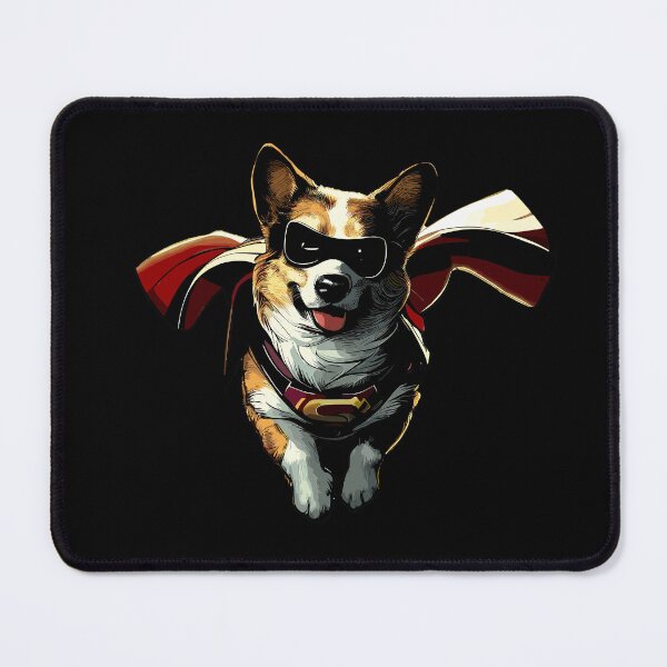 Item preview, Superhero retro Corgy dog designed and sold by TomFrontierArt.