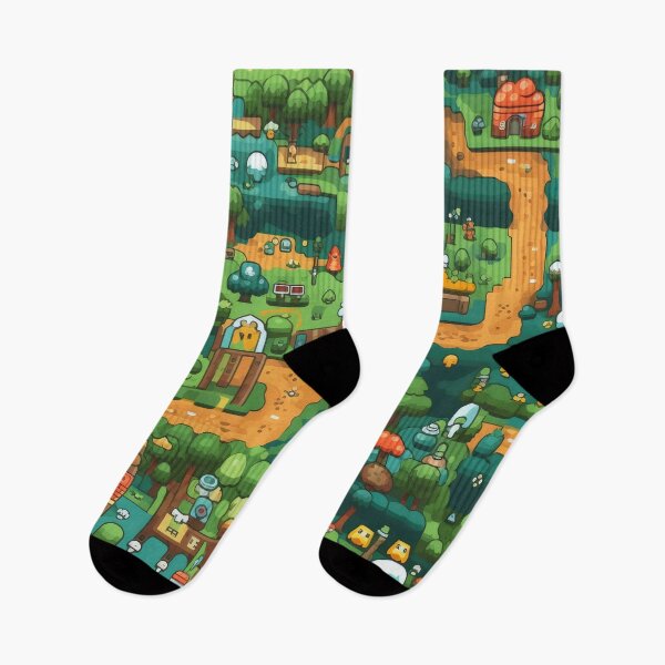 Item preview, Old School RPG Village Retro 90s Vintage Pixel Design designed and sold by AeonAcademy.