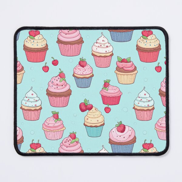 Item preview, cute cupcake seamless designed and sold by NatthyDesign.