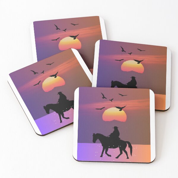 Item preview, sunset on horseback designed and sold by Cami-0320.