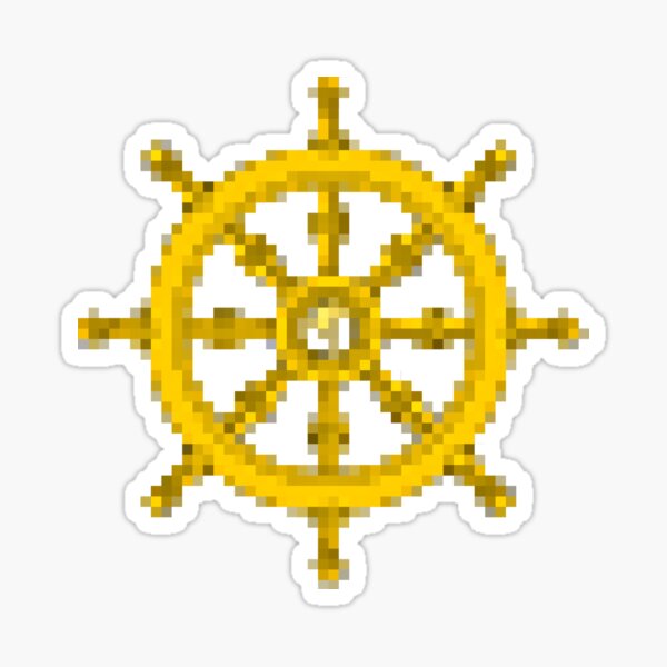 Dharmachakra, dharmacakra, dhammacakka, Wheel of the Dharma Sticker