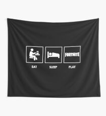 Eat Sleep Fortnite Wall Tapestry