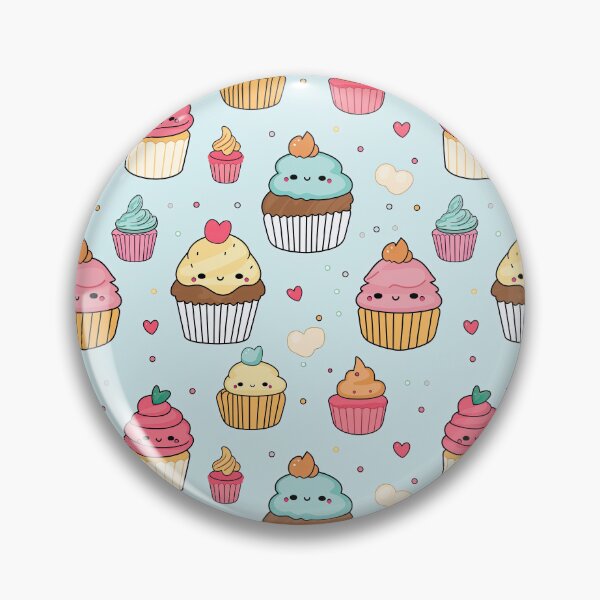 Item preview, cute cupcake seamless designed and sold by NatthyDesign.